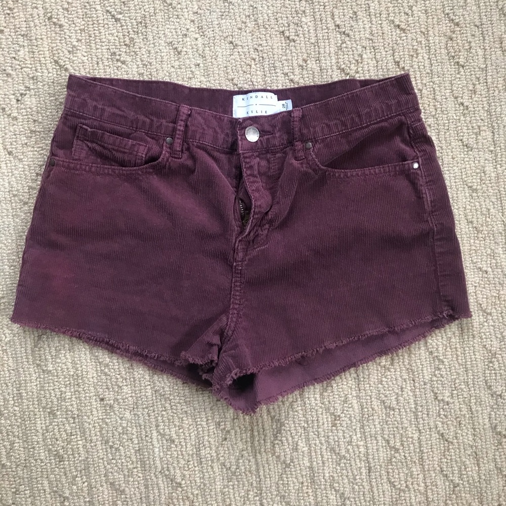 Kendall & Kylie Maroon Shorts size 28